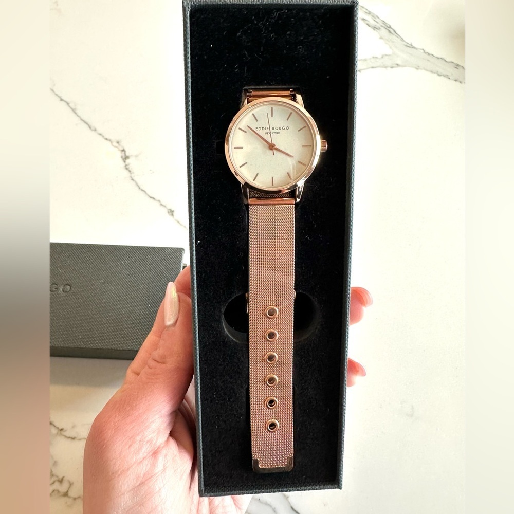 Eddie Borgo watch NEW in box rose gold plated